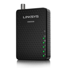 Linksys DOCSIS 3.0 8x4 Cable Modem Certified with Comcast Xfinity, Spectrum, Cox (CM3008)