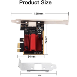 DERAPID 2.5Gbps PCI Express Network Adapter DERAPID 2.5Gbps PCI Express Network Adapter