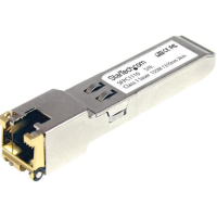 StarTech.com Cisco SFP-GE-T Compatible SFP Module - 1000BASE-T - 10/100/1000 Mbps SFP to RJ45 Cat6/Cat5e Transceiver - 100m